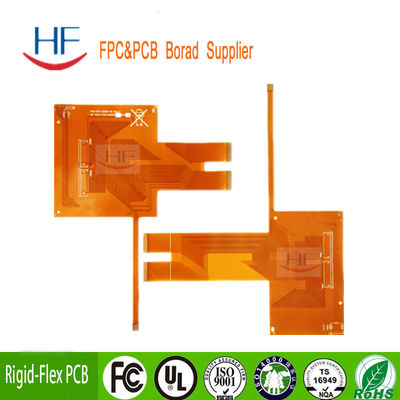 Προσαρμοσμένο FR4 διπλό πλευρικό πλακέτο PCB Flex Circuit Prototype Yellow Solder Mask