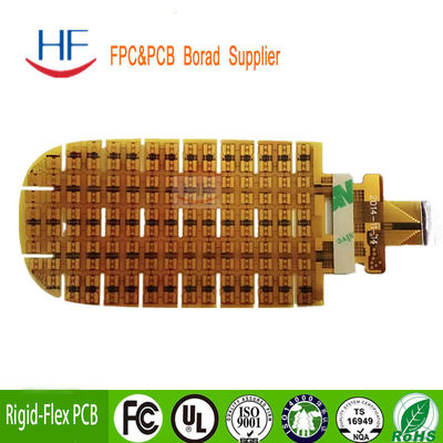 FPC 1 στρώμα PCB Flex Printed Circuit Board κινητό τηλέφωνο κίτρινο