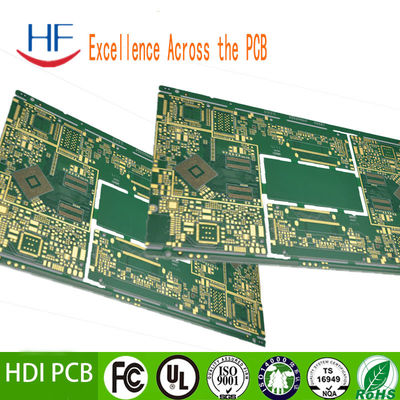 6 στρώμα HDI PCB κατασκευή πλακέτα 94v 0 πράσινο FR4 1OZ