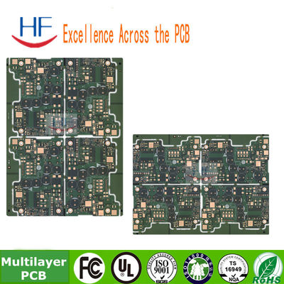 Πράσινη Solder Mask Πολυεπίπεδο PCB Circuit Board 6 στρώμα Fr4 Βασικό υλικό 1OZ πολυεπίπεδο σχεδιασμό PCB