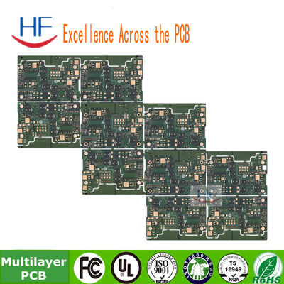 Πράσινη Solder Mask Πολυεπίπεδο PCB Circuit Board 6 στρώμα Fr4 Βασικό υλικό 1OZ πολυεπίπεδο σχεδιασμό PCB
