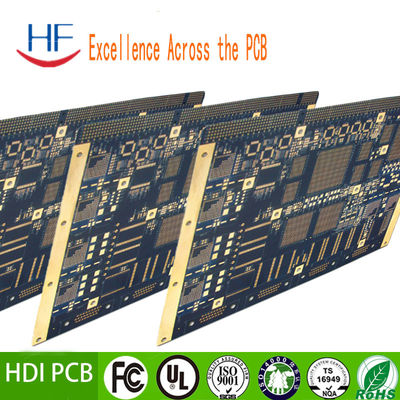Ηλεκτρονικός υπολογιστής υψηλής απόδοσης HDI PCB κατασκευή Rohs κυκλώματος επιφάνειας προσαρμοσμένη