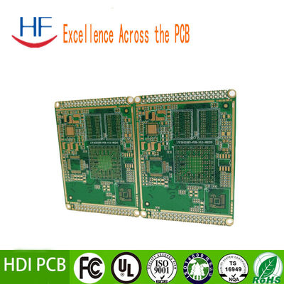 10 στρώσεις Fr4 1.6mm 94v0 HDI PCB κυκλώματα εκτύπωσης